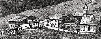 The Linderhof property, wood engraving, c.1871