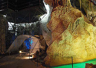 Gerüst in der Venusgrotte