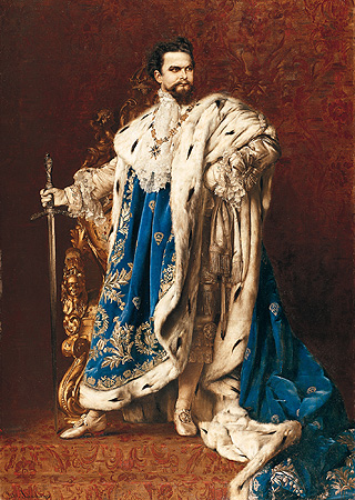 Bild: König Ludwig II. als Großmeister des St. Georgs-Ritterordens